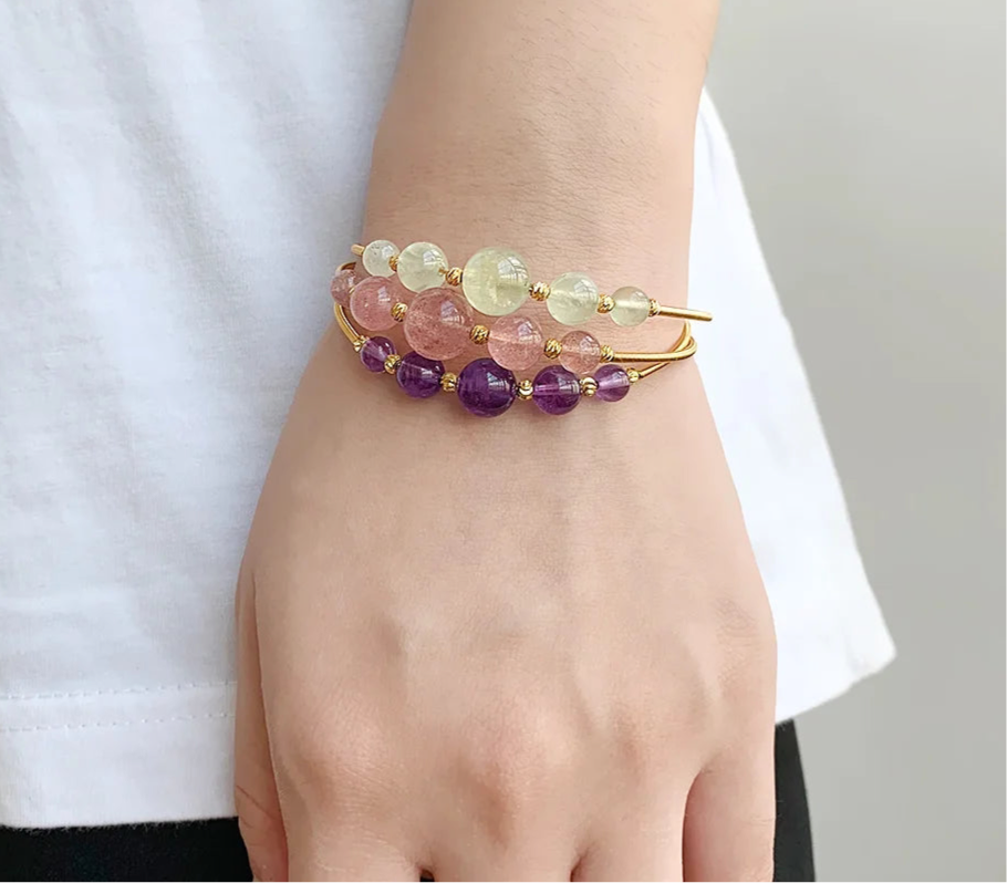 Crystal Gold Bangles