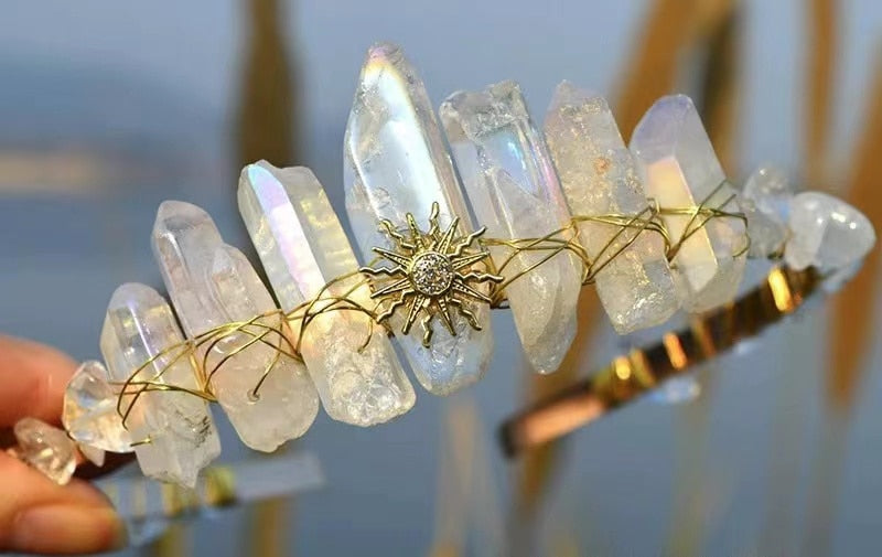 Quartz Mermaid Sun Crown