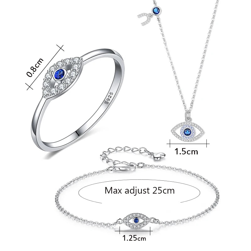 Evil Eye Bracelet Ring