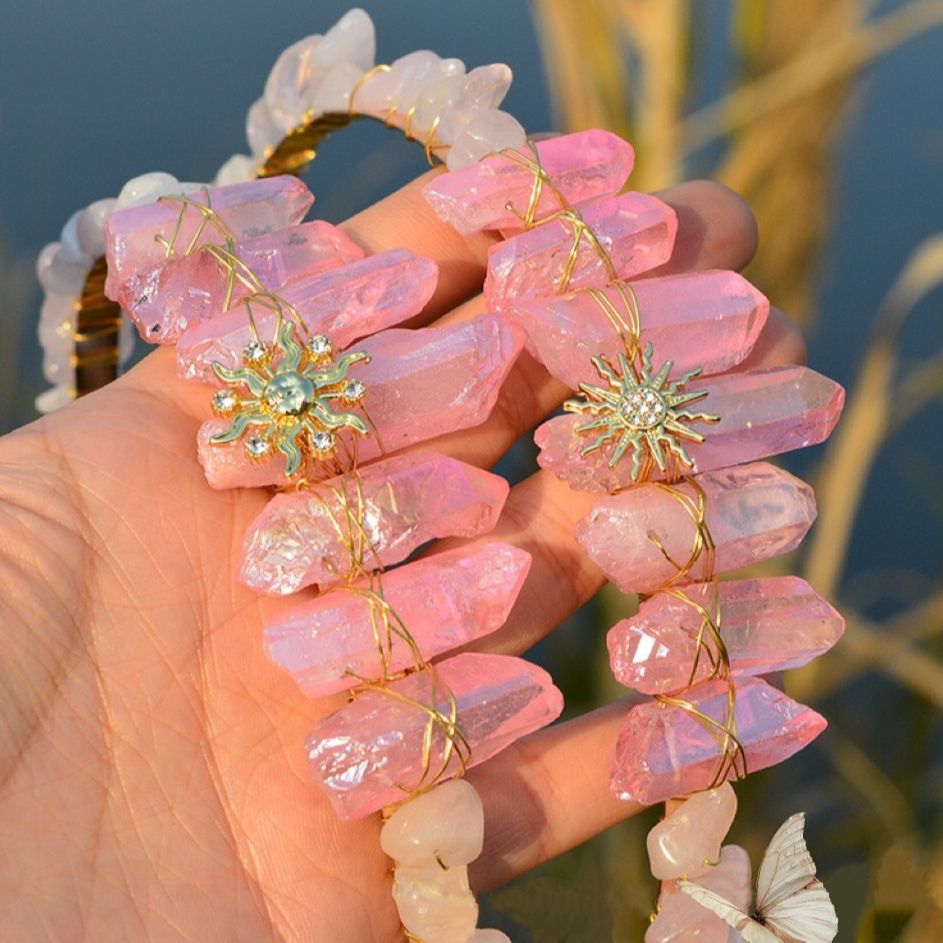 Quartz Mermaid Sun Crown