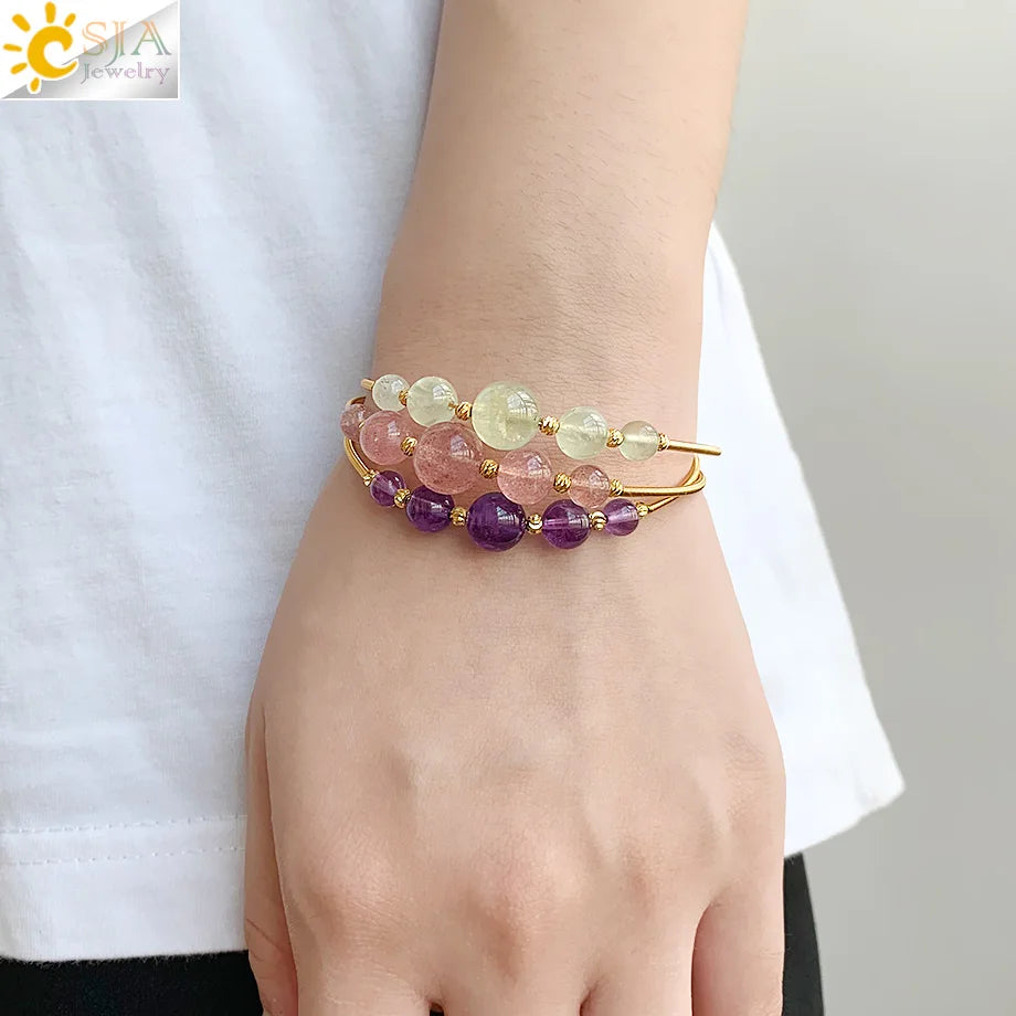 Crystal Gold Bangles
