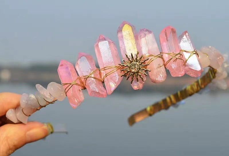 Quartz Mermaid Sun Crown