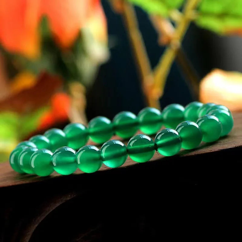 Chrysoprase Agate Crystal Bracelet