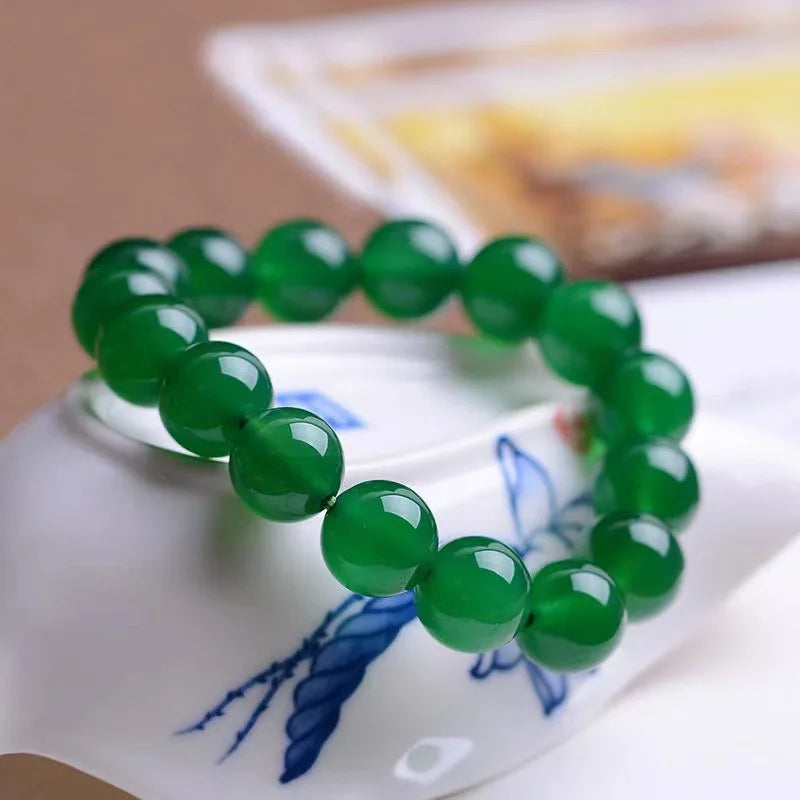 Chrysoprase Agate Crystal Bracelet