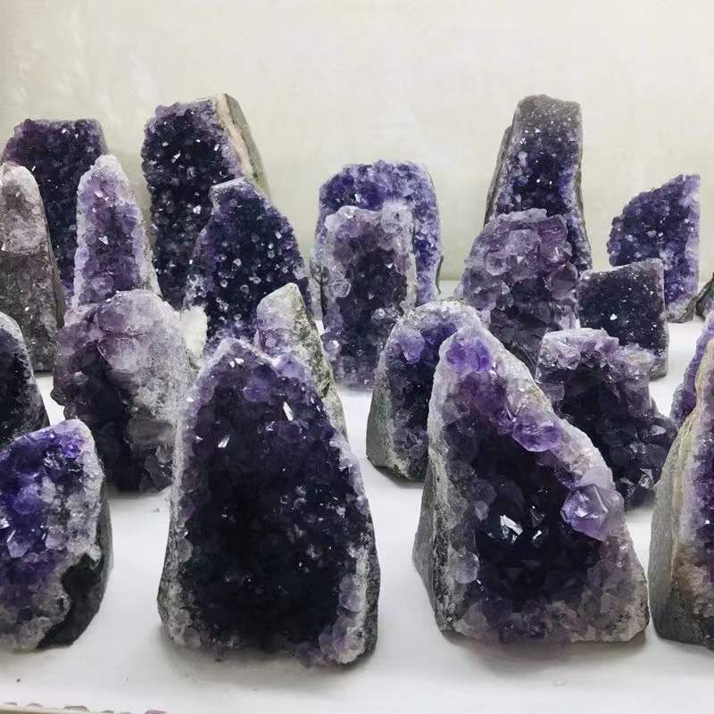 Natural Purple Amthyst Crystal Clusters