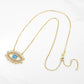 Lucky Evil Eye  Zirconia Blue