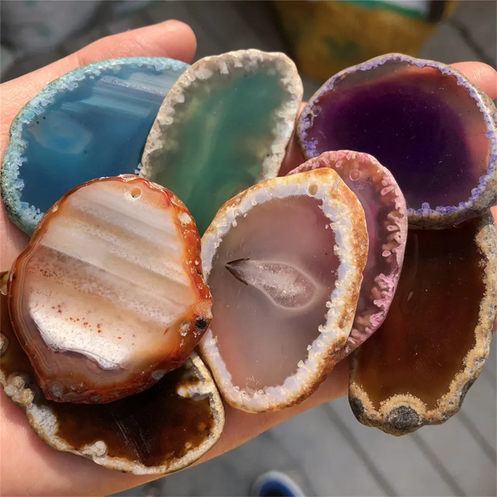 Sliced Agate Healing Stone