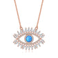 Lucky Evil Eye  Zirconia Blue