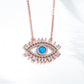 Lucky Evil Eye  Zirconia Blue