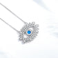 Lucky Evil Eye  Zirconia Blue