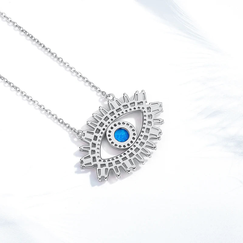 Lucky Evil Eye  Zirconia Blue
