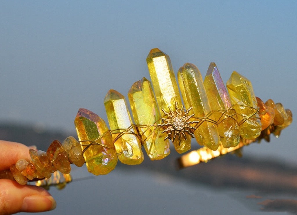 Crystal Sun Goddess Mermaid Crown