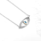 Lucky Evil Eye  Zirconia Blue