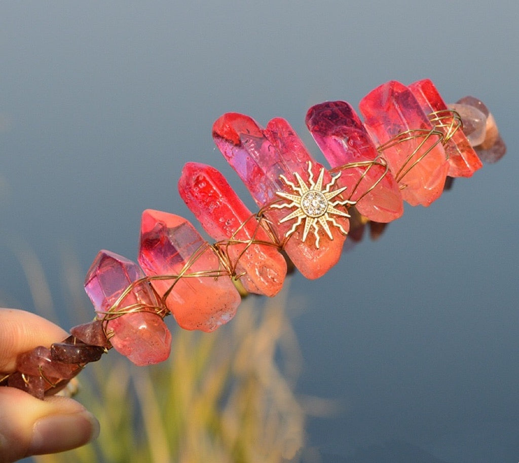 Crystal Sun Goddess Mermaid Crown