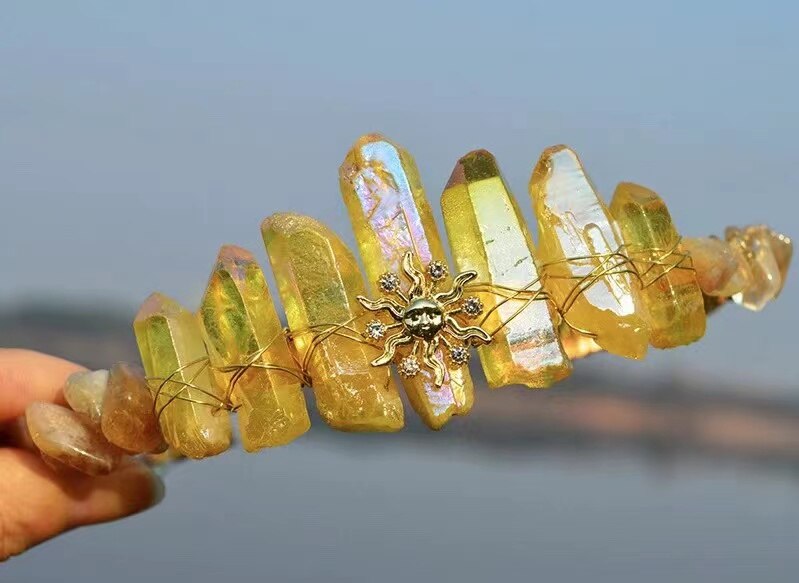 Crystal Sun Goddess Mermaid Crown