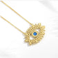 Lucky Evil Eye  Zirconia Blue