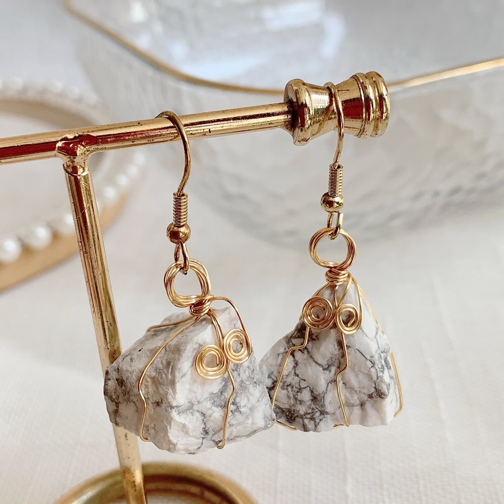 Crystal Rock Earrings