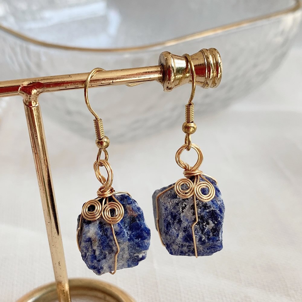 Crystal Rock Earrings