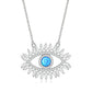 Lucky Evil Eye  Zirconia Blue