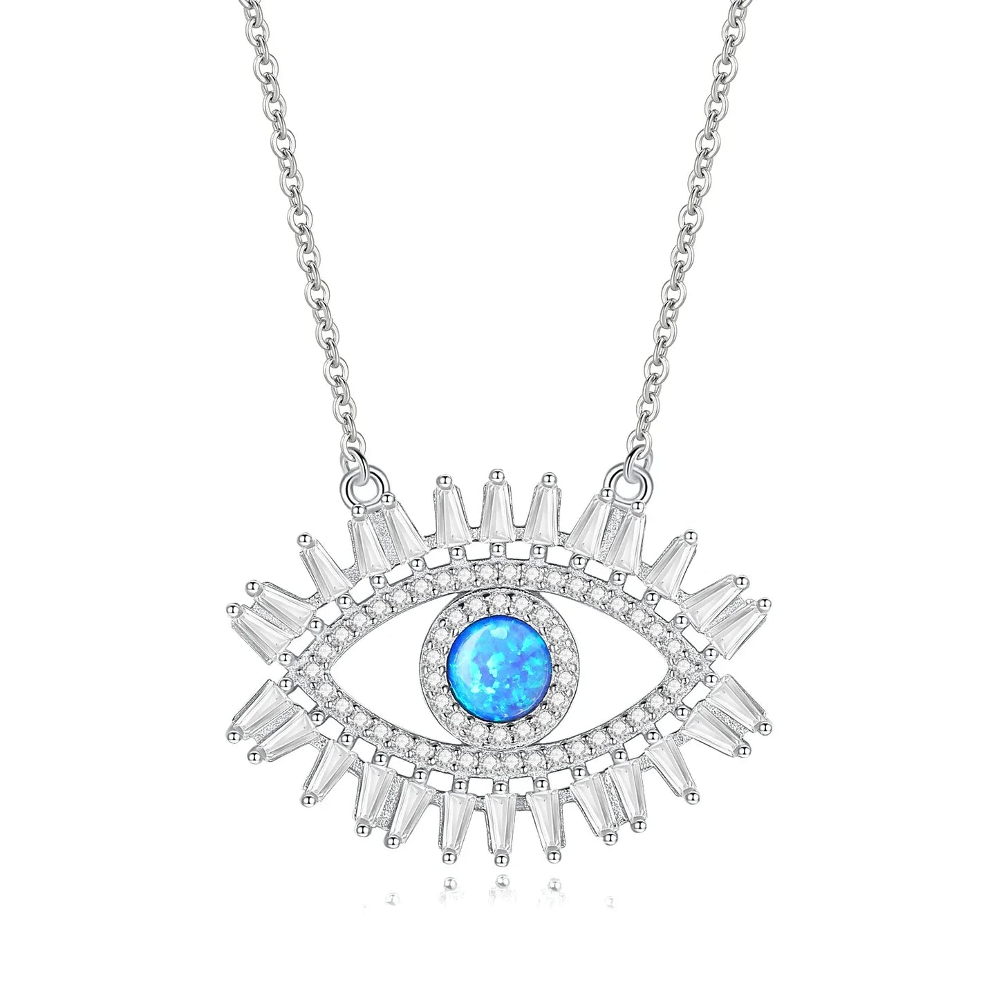 Lucky Evil Eye  Zirconia Blue