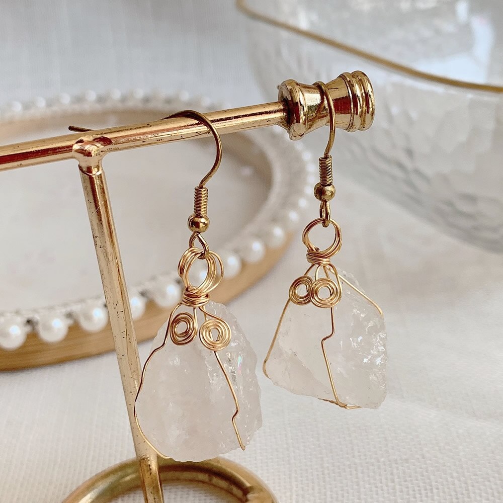 Crystal Rock Earrings