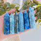 Blue Apatite Crystal Column