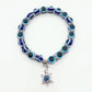 Natural Crystal Evil Eye Bracelet