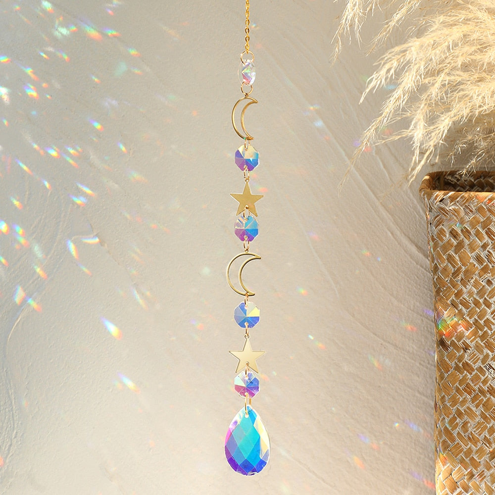 Suncatcher Crystals Sun and Moon