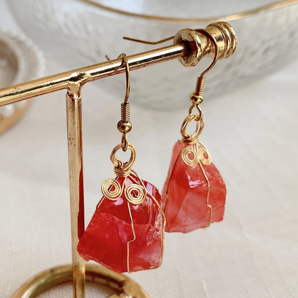 Crystal Rock Earrings