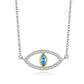 Lucky Evil Eye  Zirconia Blue