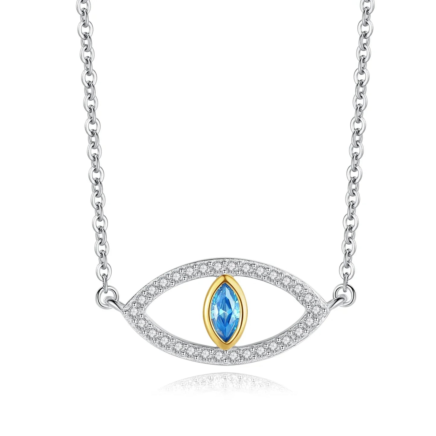 Lucky Evil Eye  Zirconia Blue