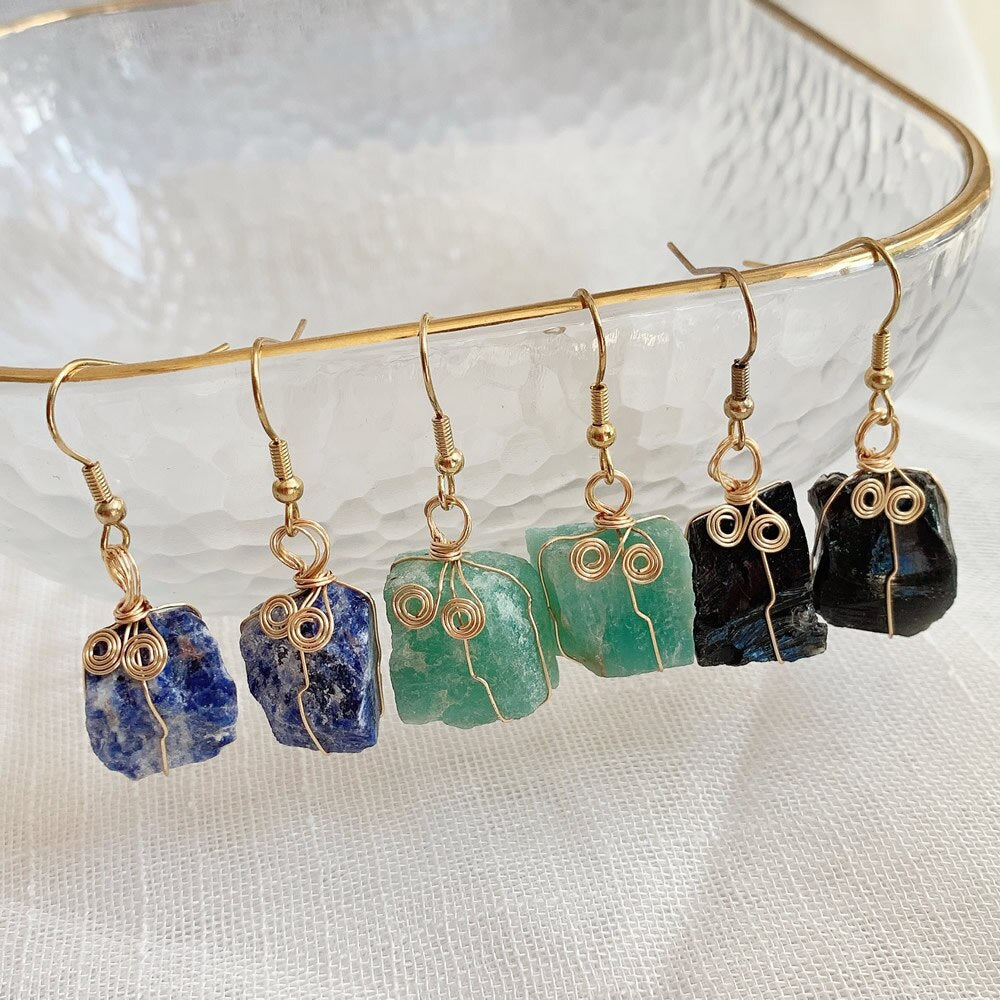 Crystal Rock Earrings