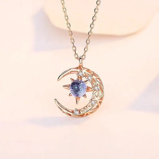 Moon N Starlight Crystal Pendant