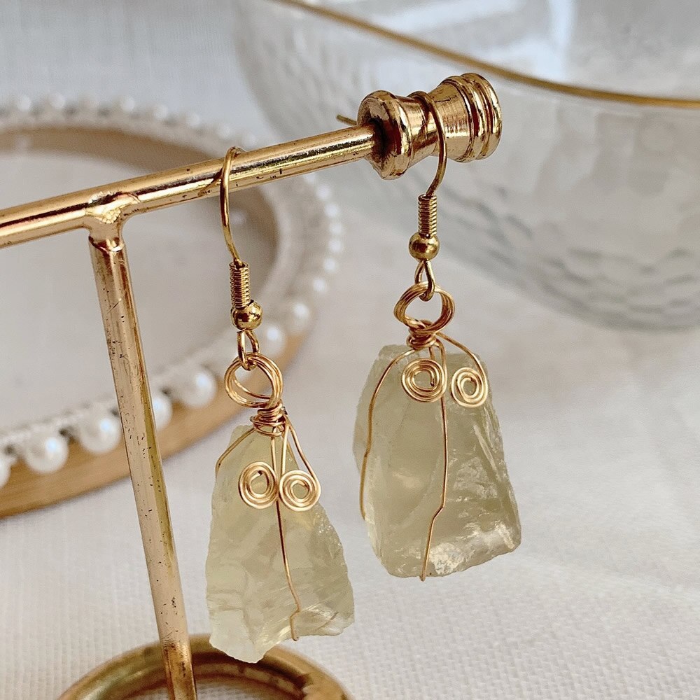 Crystal Rock Earrings