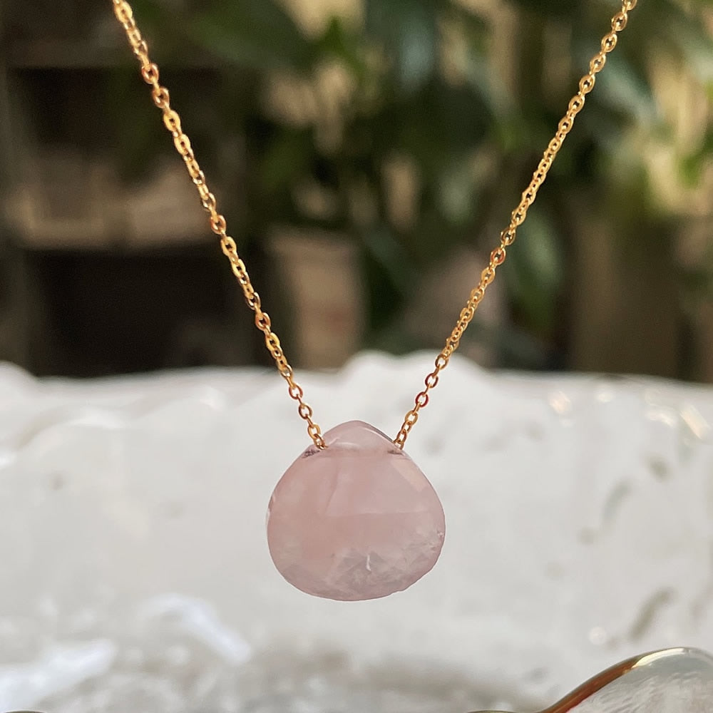 Healing Water Drop Crystal Necklace