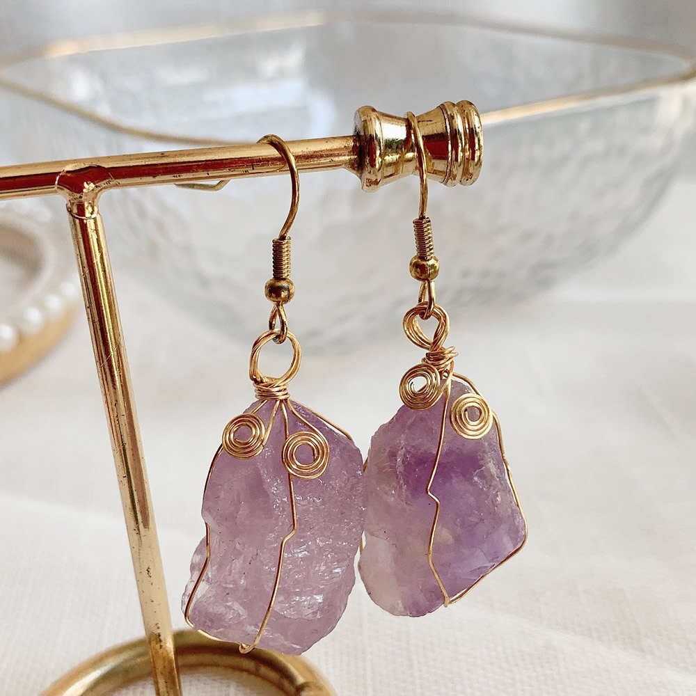 Crystal Rock Earrings