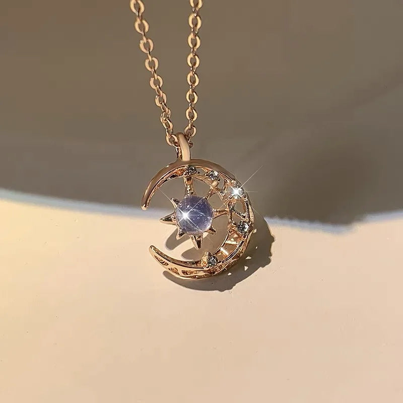 Moon N Starlight Crystal Pendant