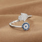 Hamsa Hand Evil Eye Protection Ring