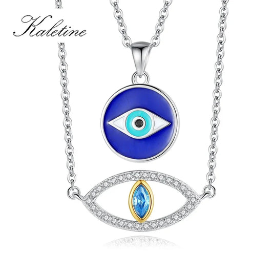 Lucky Evil Eye  Zirconia Blue