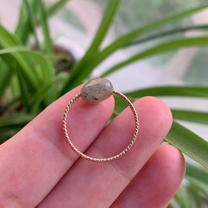 Healing Natural Stone Rings