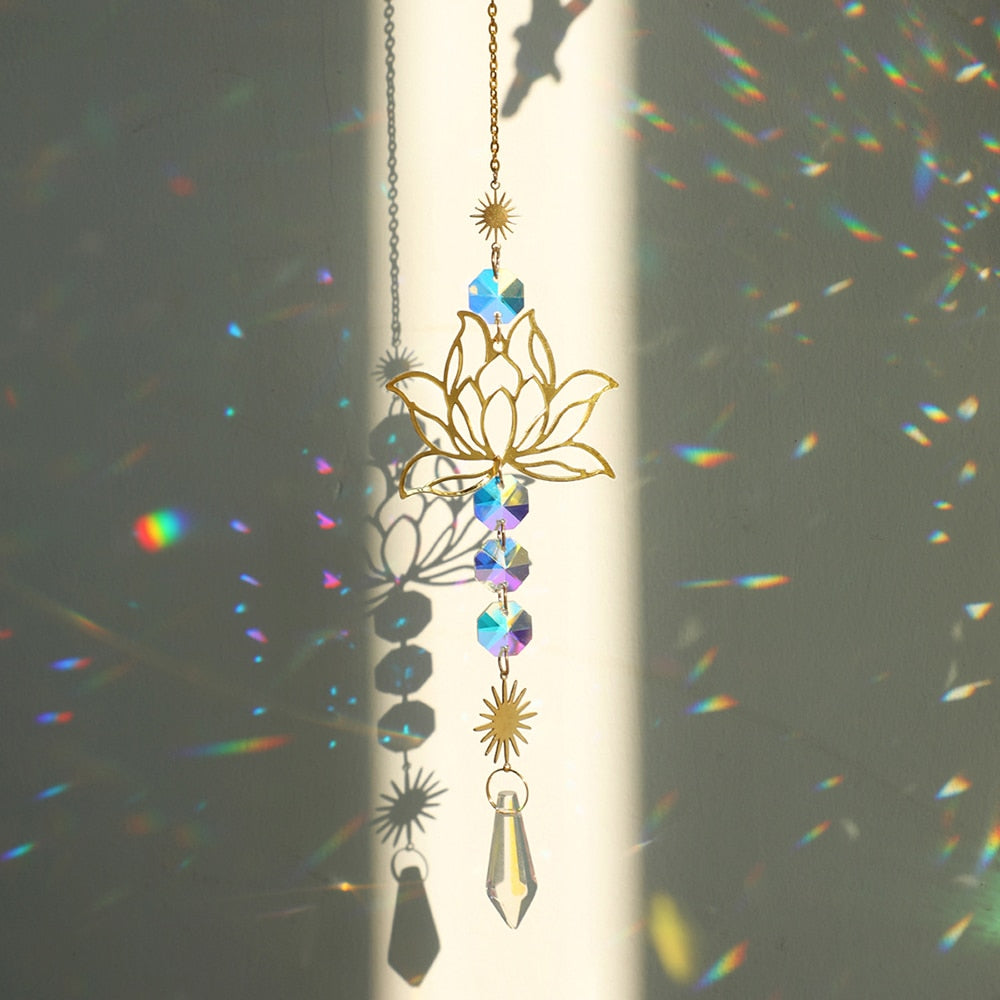 Suncatcher Crystals Sun and Moon