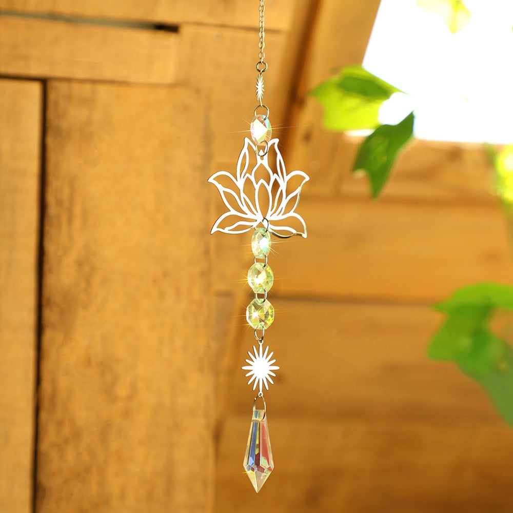 Lotus Sun Chakra Crystal Catchers