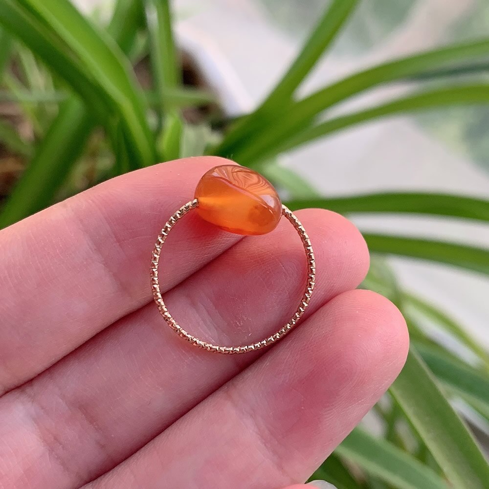 Healing Natural Stone Rings