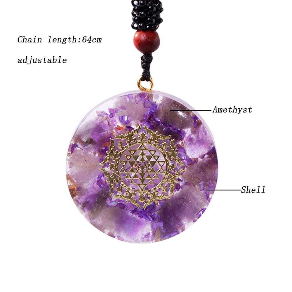 Pendant Orgone Amethyst - Bloom N Bliss Boutique