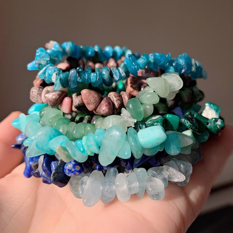 Natural Handmade Quartz Chakra Bracelets - Bloom N Bliss Boutique