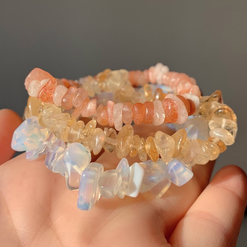 Natural Handmade Quartz Chakra Bracelets - Bloom N Bliss Boutique