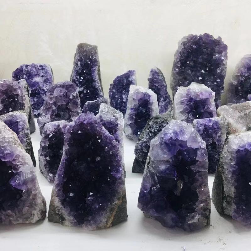 Natural Purple Amthyst  Crystal Clusters