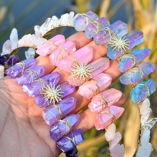 Quartz Mermaid Sun Crown