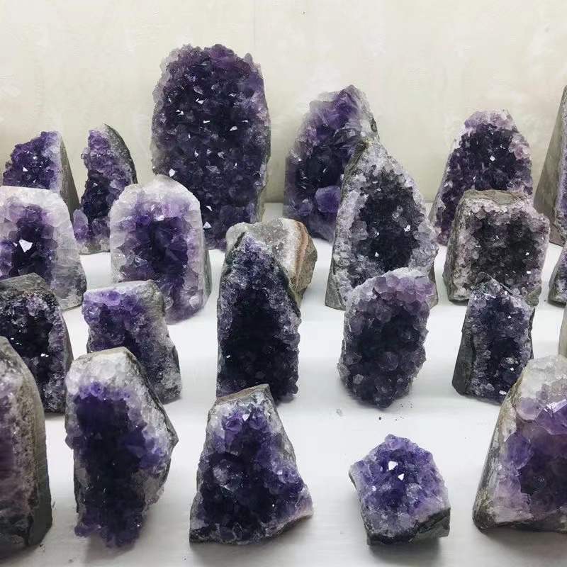 Natural Purple Amthyst  Crystal Clusters