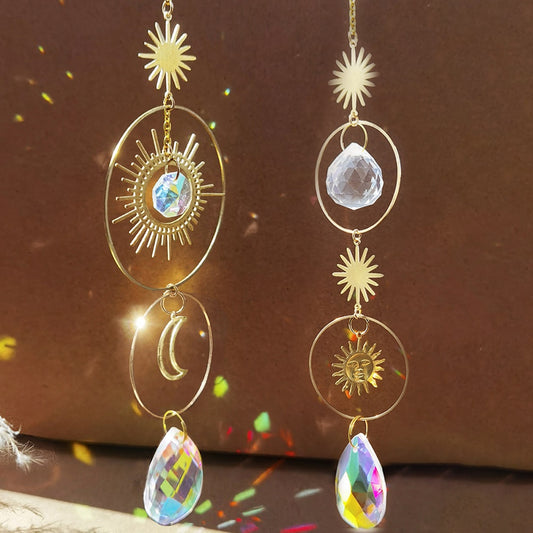 Suncatcher Crystals Sun and Moon